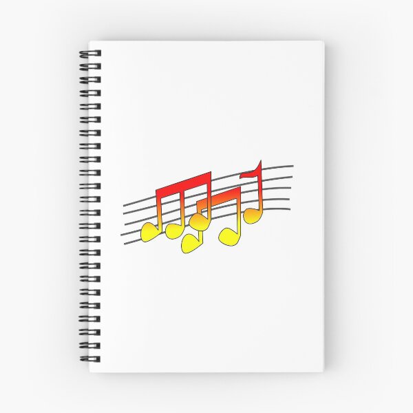 Item preview, Red and Yellow Music Notes designed and sold by Uma8.