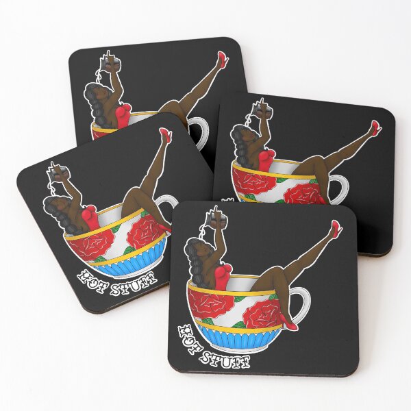 Item preview, Hot Stuff Pinup in Coffee Cup designed and sold by kristinafosmire.
