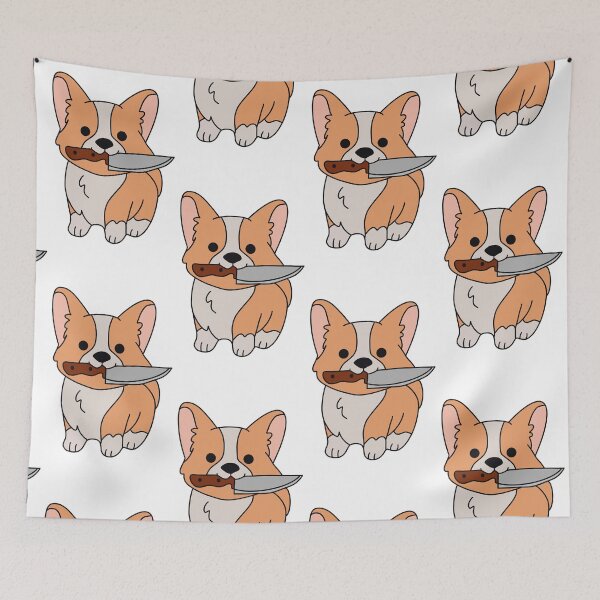 Item preview, Dog with Knife Meme designed and sold by jaelynandrade.