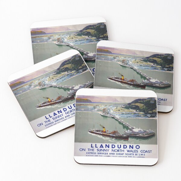 Item preview, Railway Poster Llanduno designed and sold by stickart-marek.