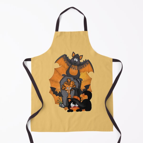 Item preview, Halloween Cat and a creepy Bat designed and sold by LoneAngel.