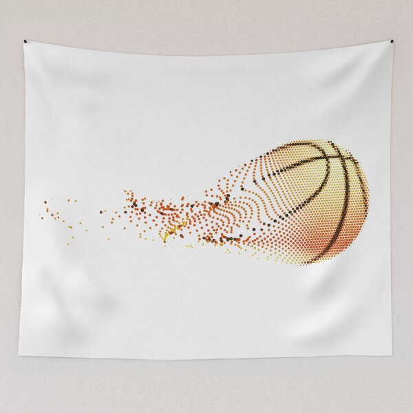 Item preview, Sharttered basket ball colored designed and sold by LynksArts.