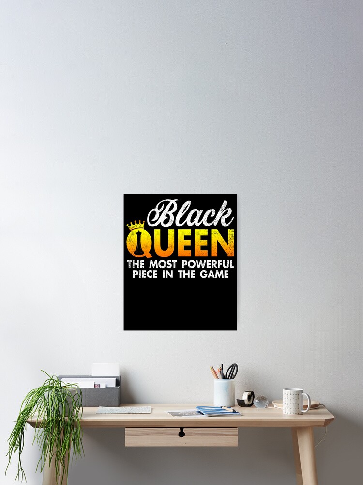 Chess Black Queen The Most Powerful Piece in the Game Shirt