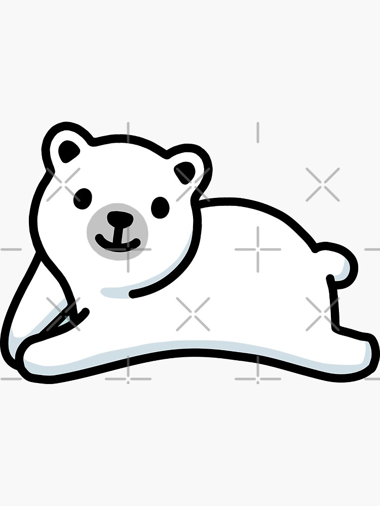 Polar Bear Sticker for Sale by littlemandyart
