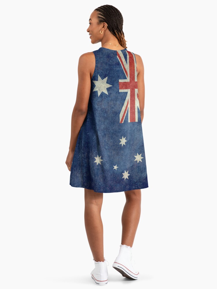 Flag of Australia, grungy textured version" A-Line Dress for Sale by  Bruiserstang | Redbubble