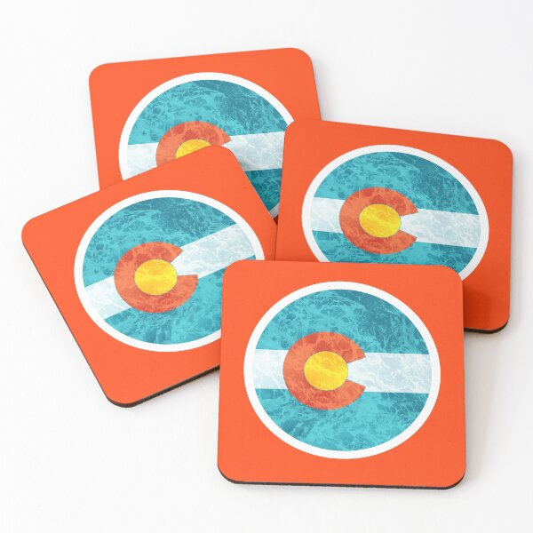 Item preview, Colorado flag with ocean waves  designed and sold by Lauren Parmley.