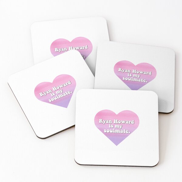 Item preview, "Ryan Howard is my soulmate" the office, pink watercolor designed and sold by Preppy Positivity.