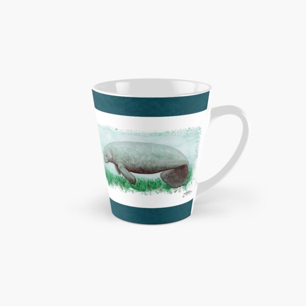 "The Manatee" by Amber Marine ~ Watercolor painting, art © 2015 Tall Mug