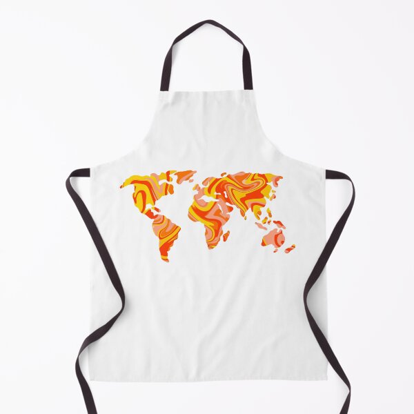 Item preview, Orange Marble World Map designed and sold by Sonali Schroder.