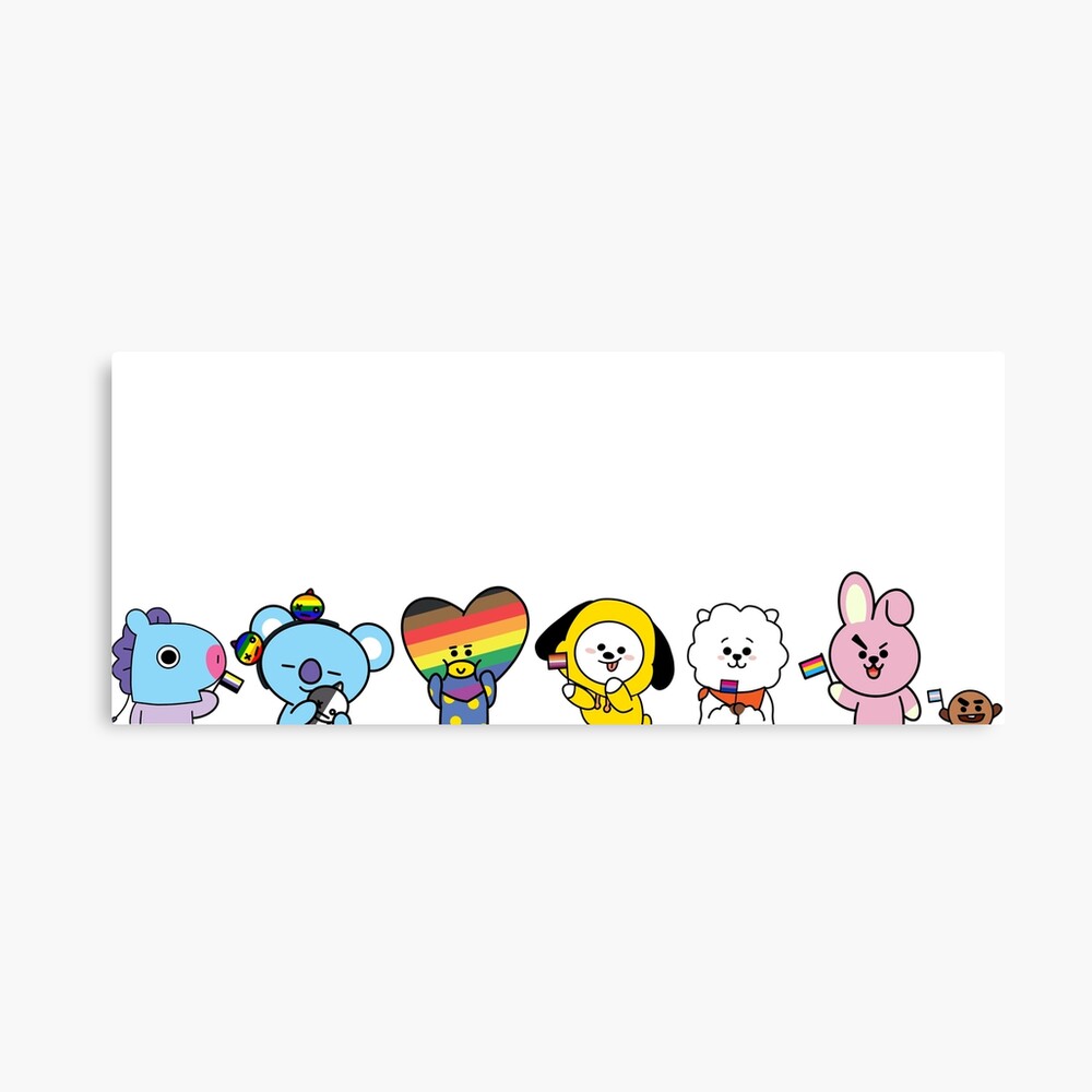 bt21 pride poster by dahyuun redbubble