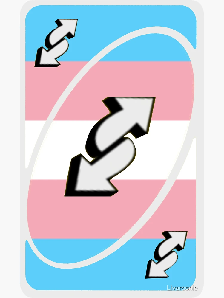 Trans Uno Reverse Flag