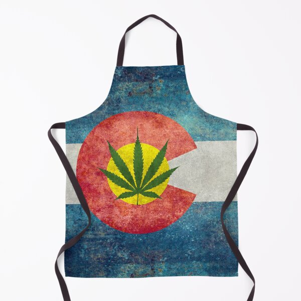 Item preview, Retro Colorado State flag with the leaf - Marijuana leaf that is! designed and sold by Bruiserstang.