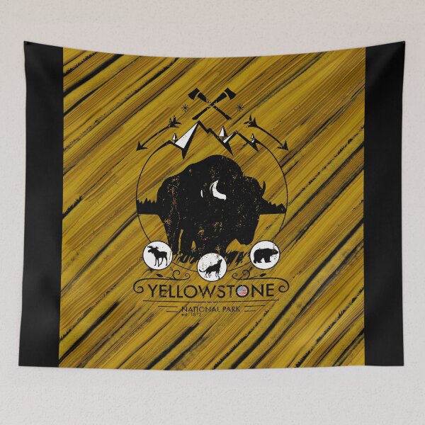Item preview, Yellowstone National Park wood design designed and sold by Lighvision.