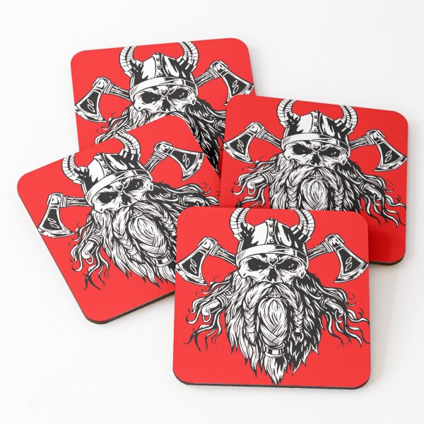 Item preview, Viking Skull With Beard  designed and sold by PatrickPOD.