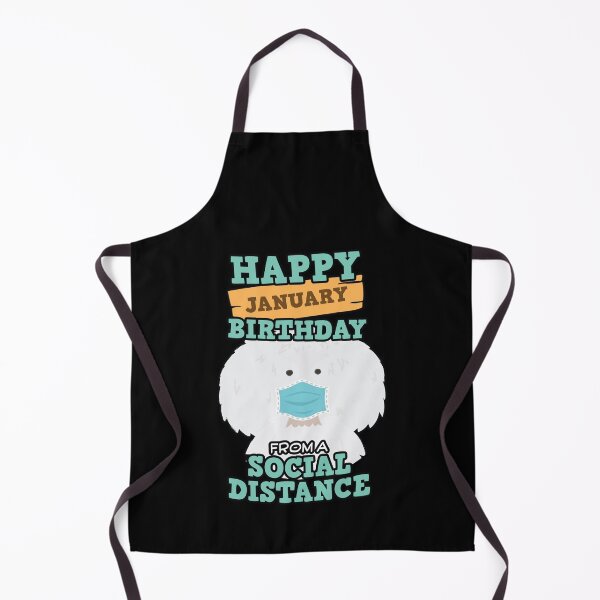 Item preview, Social Distancing Gift Happy January Birthday From A Poodle Social Distance designed and sold by Orange Pieces.