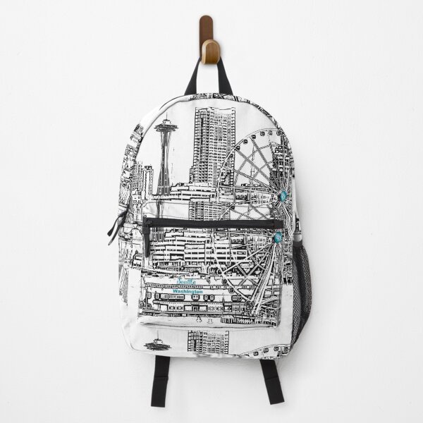 Item preview, Seattle, Washington, US - Downtown Seattle waterfront - Seattle Landmarks designed and sold by leemcnut.