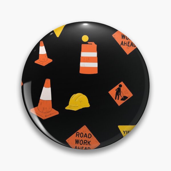 Item preview, Transportation Construction Engineer Pattern with Black Background  designed and sold by WildeandCo.
