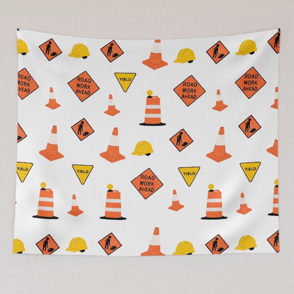 Item preview, Transportation Construction Engineer Pattern with White Background  designed and sold by WildeandCo.