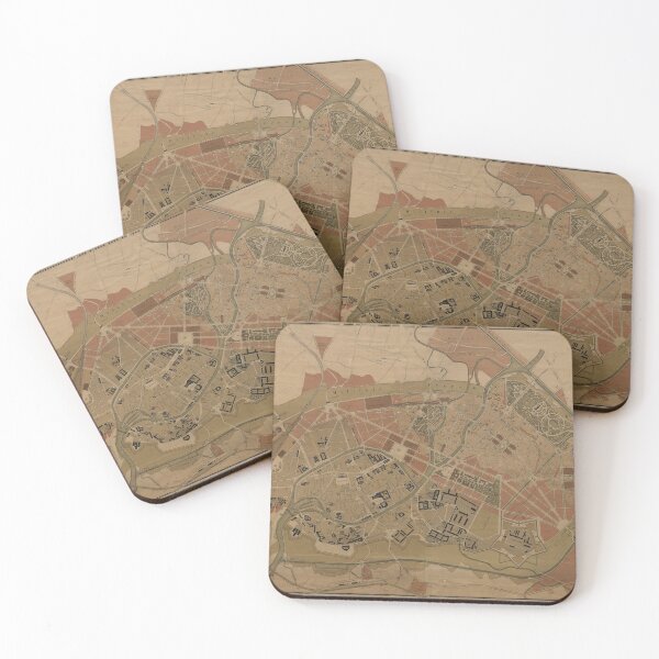 Item preview, Vintage Map of Strasbourg France (1880) designed and sold by BravuraMedia.