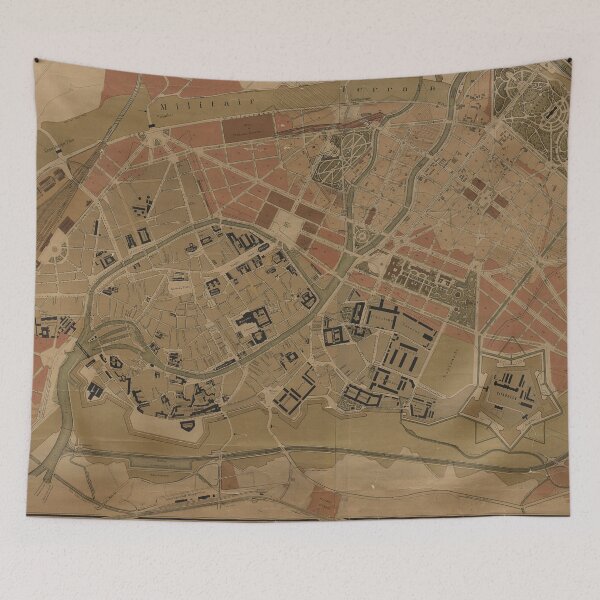 Item preview, Vintage Map of Strasbourg France (1880) designed and sold by BravuraMedia.