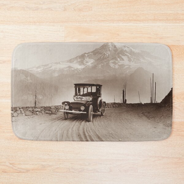 Artikelvorschau, Vintage-Elektroauto und Mt. Rainier - 1919 entworfen und verkauft von warishellstore.