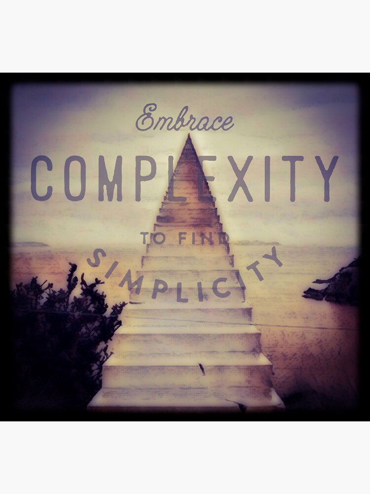"Complexity to find simplicity" Sticker for Sale by MickeyMinaj00 ...