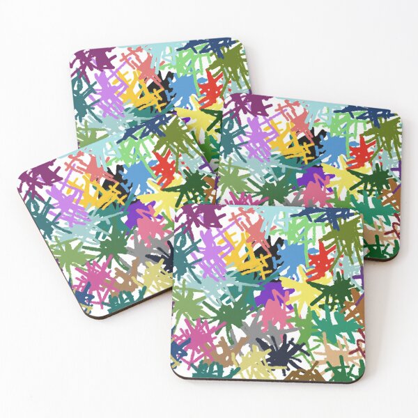 Item preview, colorful asymmetrical pattern designed and sold by ScribbleToe.
