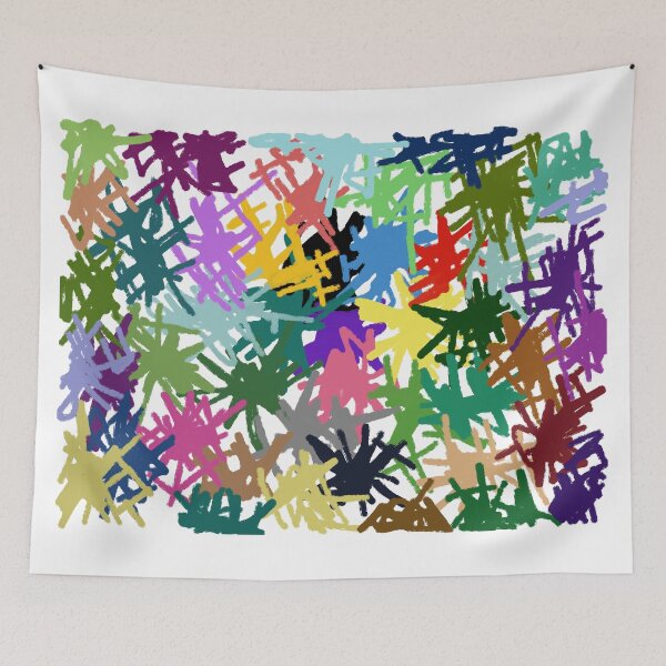 Item preview, colorful asymmetrical pattern designed and sold by ScribbleToe.