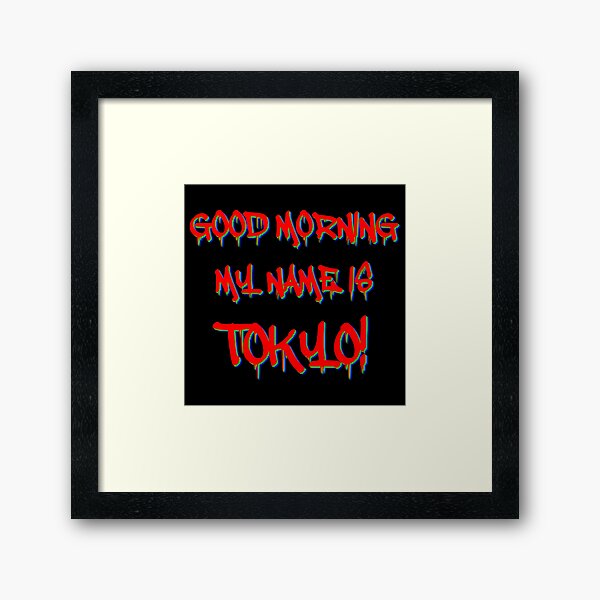 Tokyo S Revenge Goodmorningtokyo Framed Art Print By Hefallsasleep Redbubble - good morning tokyo roblox id