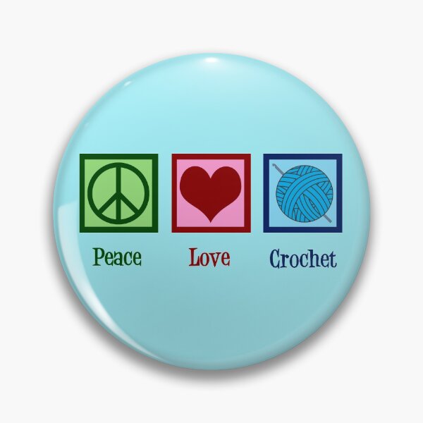 Item preview, Peace Love Crochet designed and sold by Epic Love Designs.
