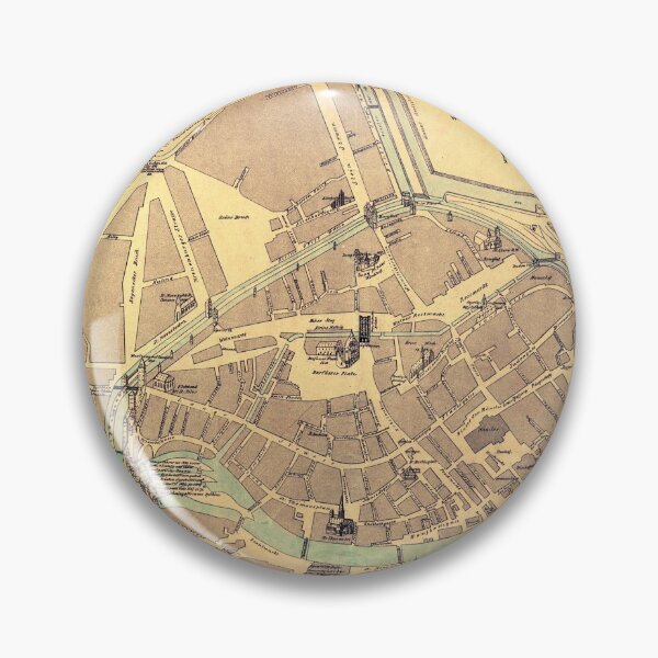 Item preview, Vintage Map of Strasbourg France (1890) designed and sold by BravuraMedia.