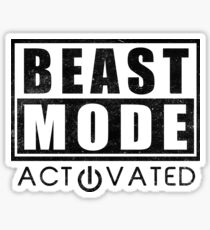 Beast Mode Bodybuilding Gym Sports Motivation Sticker