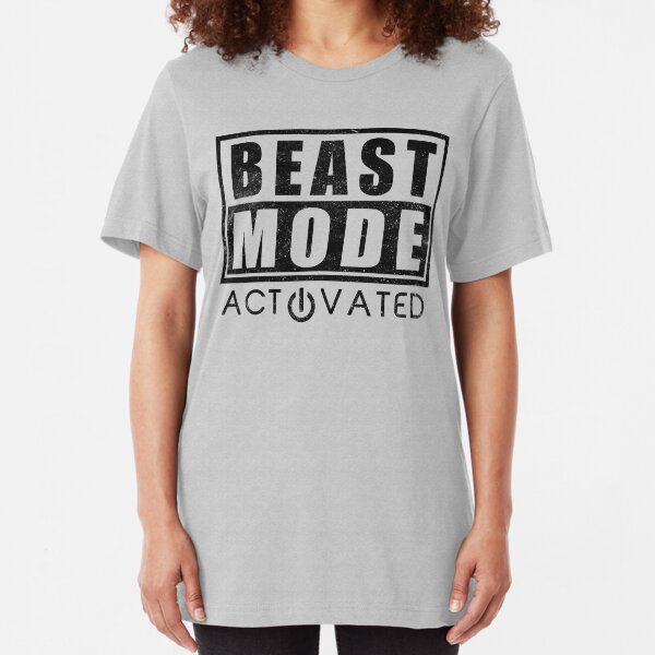 Beast Mode Bodybuilding Gym Sports Motivation Slim Fit T-Shirt