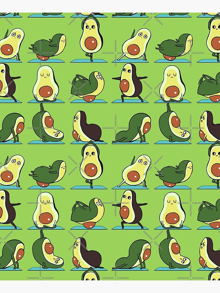 Avocado Yoga by Huebucket