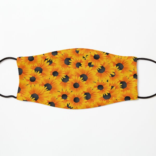 Sunflower Pattern Kids Mask