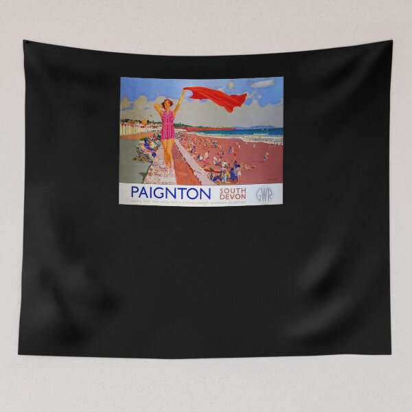 Item preview, Railway Poster Paignton designed and sold by stickart-marek.