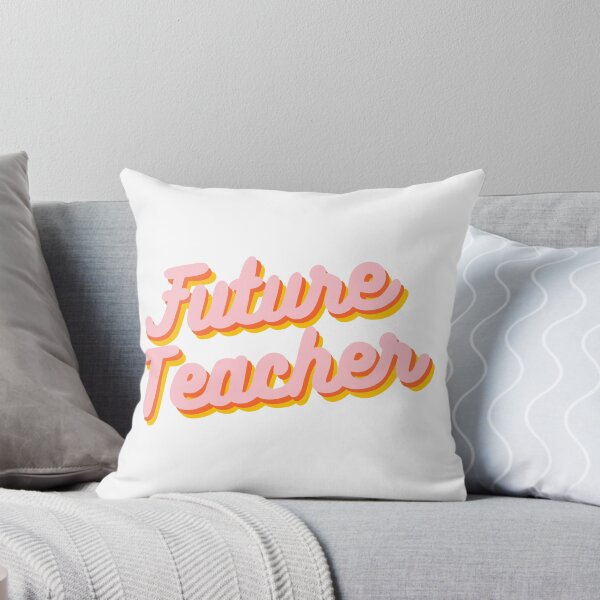 Item preview, Retro Future Teacher Design in Pink and Orange designed and sold by WildeandCo.