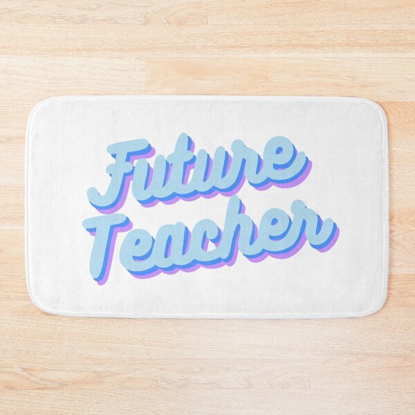 Item preview, Retro Future Teacher Design in Blue designed and sold by WildeandCo.