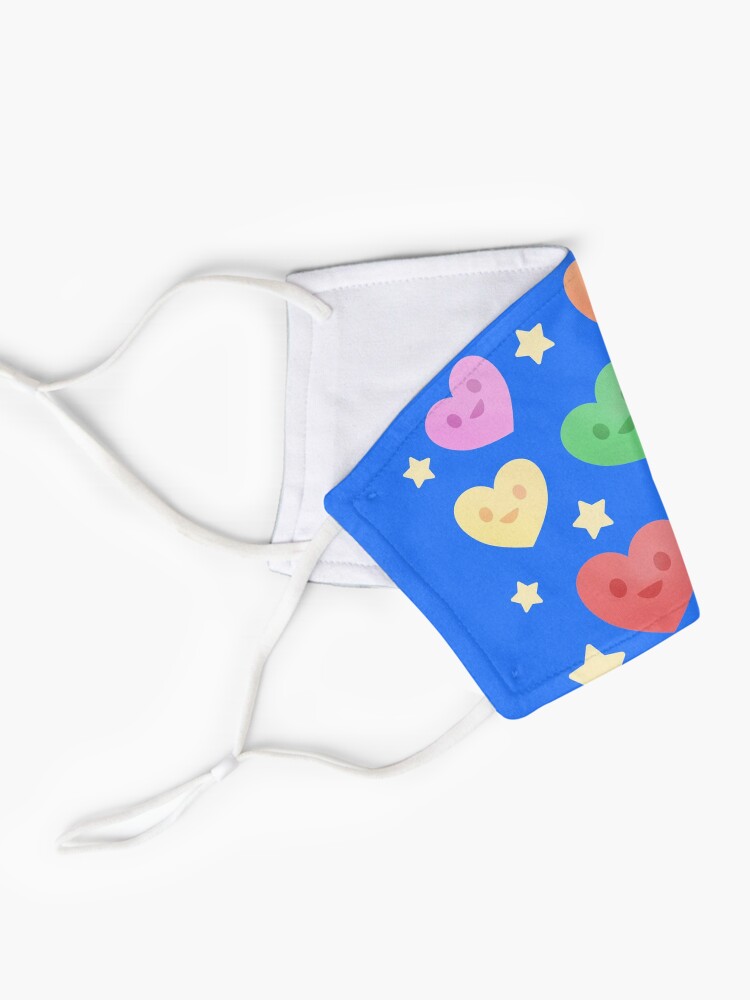 Alternate view of Happy Little Rainbow Hearts Mask