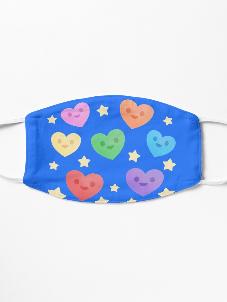 Alternate view of Happy Little Rainbow Hearts Mask