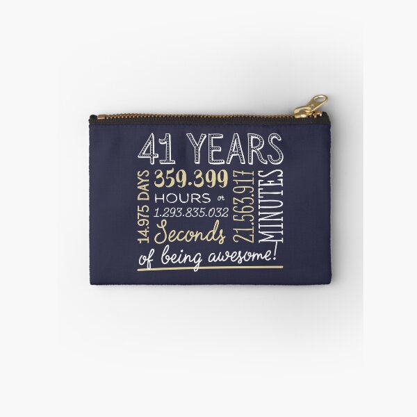 Item preview, 41st Birthday Gifts - 41 Years of being Awesome in Hours & Seconds designed and sold by betternotes.