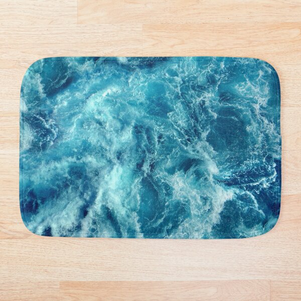 Ocean is shaking Bath Mat