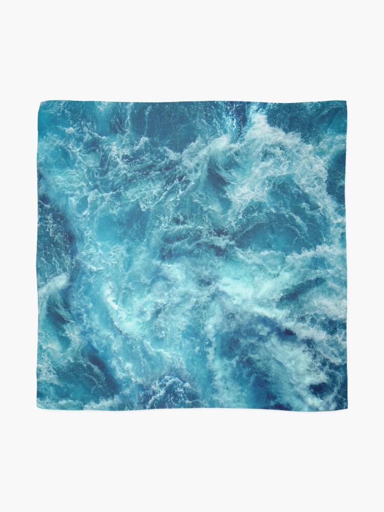 Thumbnail 2 of 3, Scarf, Ocean is shaking designed and sold by CatyArte.