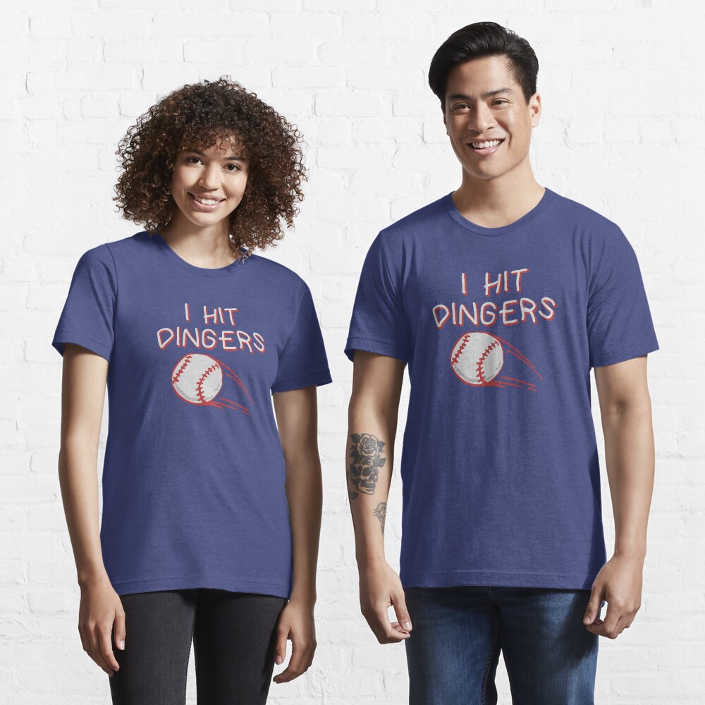 "I Hit Dingers - Funny Viral Baseball Quote - Youth Home Run" T-shirt