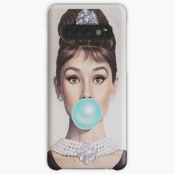 AUDREY BLOWING BLUE BUBBLE GUM Samsung Galaxy Snap Case