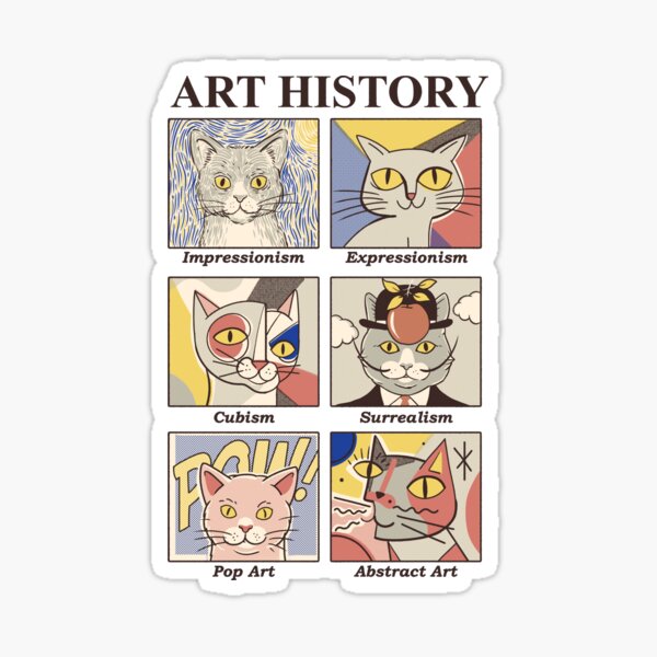 Histoire de l'art Sticker