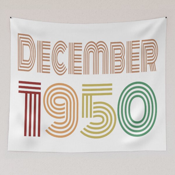 Item preview, Happy 70th Birthday, Happy seventies Anniversary, born in December 1950 designed and sold by marosharaf.