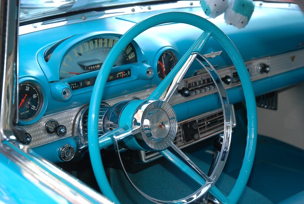 Classic Car Blue Classic Car Interior Vintage Von