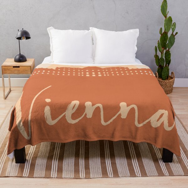 Artikelvorschau, VIENNA AUSTRIA CITY SKYLINE DESIGNER EARTH TONES entworfen und verkauft von deificusArt.