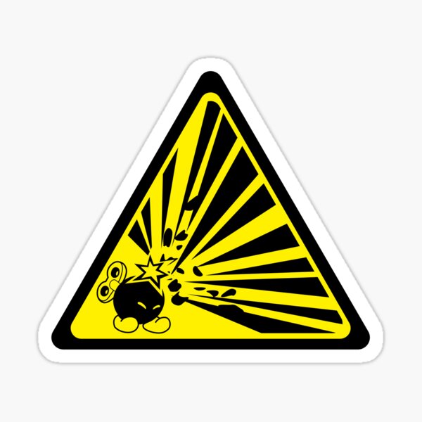 CAUTION: Risk of Explosion Sticker